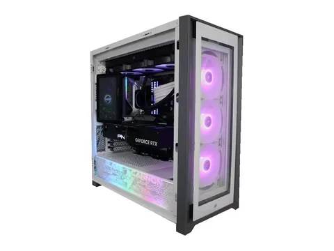 Oasis Blue Glass Cannon Custom Gaming Desktop PC; Nvidia RTX 4090, Intel Core i9 13900k, 64gb DDR5 RAM, Asus Z790-A Wifi, 2 TB M.2 NVME SSD, Corsair H150i Elite LCD, 1000w Gold PSU, Windows 10 Pro