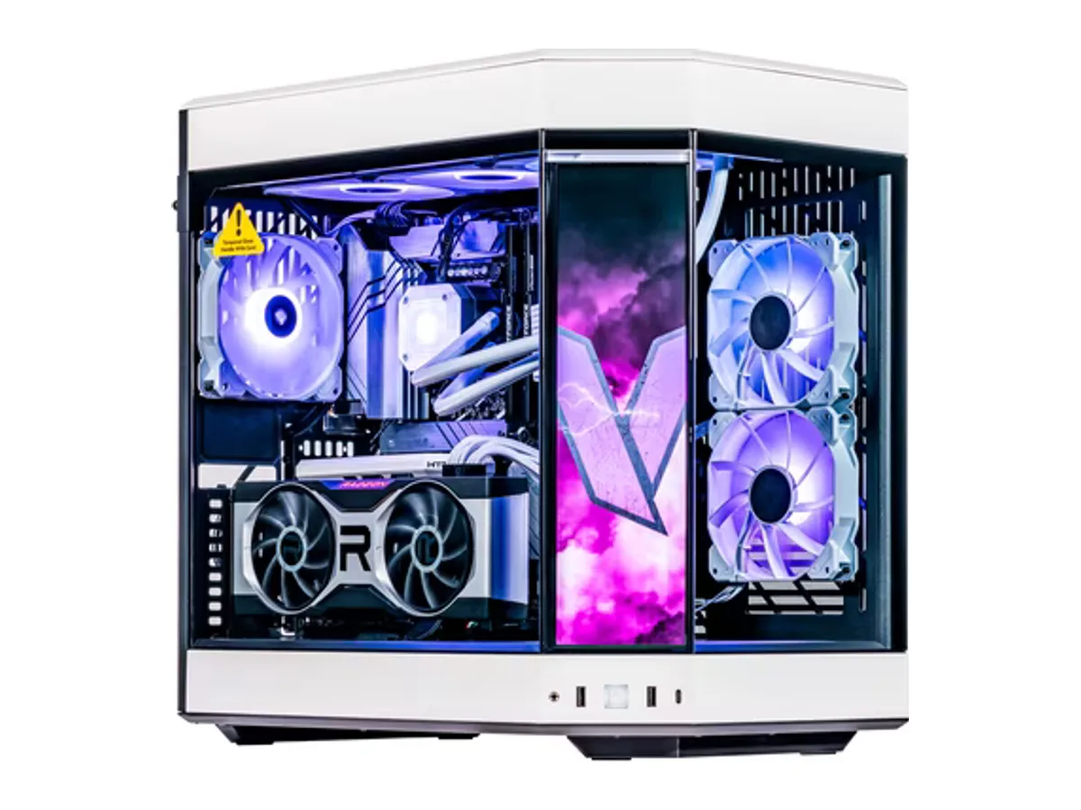 Velztorm LCD Praetix Custom Built Gaming Desktop PC (14th Gen Intel i9-14900K 2.40GHz, Radeon RX 6900 XT, 64GB DDR5, 2TB PCIe SSD + 2TB HDD (3.5), Wifi, USB 3.2, HDMI, Bluetooth, Win 10 Home)
