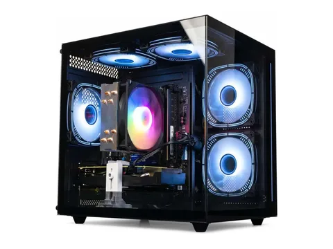 ZHICGCP Gaming Desktop, AMD Ryzen 7 5700X, NVIDIA GeForce RTX 5060, 16GB RAM, 1TB SSD, RGB Fans, Windows 11 Home