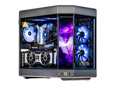 Velztorm LCD Black Praetix Gaming Desktop PC (Intel i9-13900K 2.20GHz, Radeon RX 6900 XT 16GB, 64GB DDR5, 1TB PCIe SSD, 360mm AIO, 1000W PSU, RGB Fans, WiFi 6E, Win 10 Home) VELZ0092