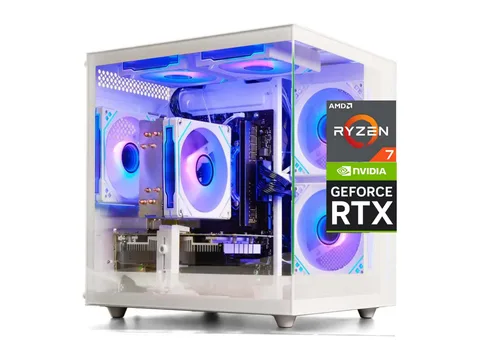 Zhicgcp Gaming Desktop PC, Ryzen 7 5700X, RTX 3050,512GB SSD, 16GB DDR4, Windows 11