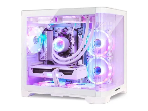 Hoengager Poseidon Gaming PC -AMD Ryzen 7 7800X3D 4.2 GHz, GeForce RTX 5060, 32GB DDR5, 2TB SSD, liquid Cooler, Software-Controlled ARGB, Windows 11
