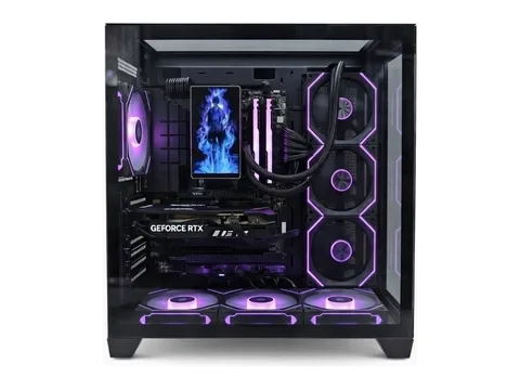 Blazingtech EX Blaze Gaming Desktop PC, AMD Ryzen 5 7600x, GeForce RTX 5060, 32GB RAM, 1TB NVMe, BLACK