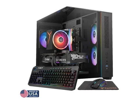 Gigatech Gaming Titan 5 Gaming PC Desktop - Core Ultra 5 245K, RTX 5060, 64GB DDR5, 2TB SSD, RGB, Windows 11, Wi-Fi