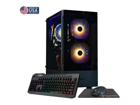 Gigatech Gaming Titan 5 Gaming PC Desktop - Core Ultra 5 245K, RTX 5060, 64GB DDR5, 512GB SSD + 6TB HDD, RGB, Windows 11, Wi-Fi