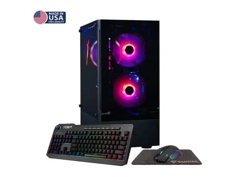 Gigatech Gaming Titan 7 Gaming PC Desktop - Core Ultra 7 265K, RTX 5060 TI, 64GB DDR5, 1TB SSD + 6TB HDD, RGB, Windows 11, Wi-Fi