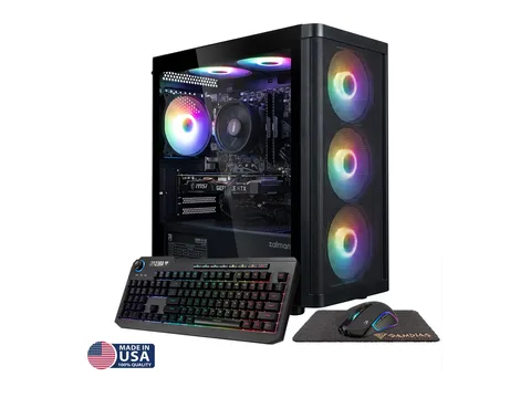 Gigatech Gaming Apollo 5 Gaming PC Desktop - Ryzen 5 5500, ARC A380, 32GB DDR4, 1TB SSD, RGB, Windows 11, Wi-Fi