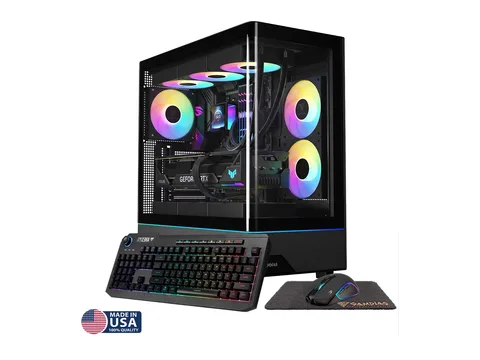 Gigatech Gaming Omega 3 Gaming PC Desktop - Core Ultra 7 265K, RTX 5070, 32GB DDR5, 1TB SSD, RGB, Windows 11, Wi-Fi