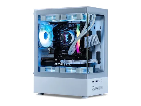 ViprTech Reaper 2.0 Liquid-Cooled PC - Ryzen 7 8700F 5GHz, RX 9060 XT 16G, 16G DDR5, 1TB SSD, Arctic White