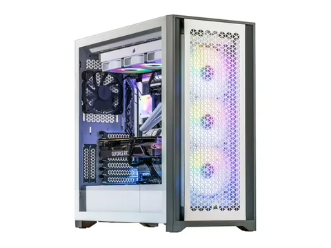 Velztorm White Aciex 3D Custom Built Gaming Desktop PC (AMD Ryzen 7 7800X3D, GeForce RTX 5070 Ti, 32GB DDR5, 2TB PCIe SSD, RGB Fans, 360mm AIO, 1000W PSU, WiFi 6E, Bluetooth 5.2, 2 RJ-45, Win 11 Home)