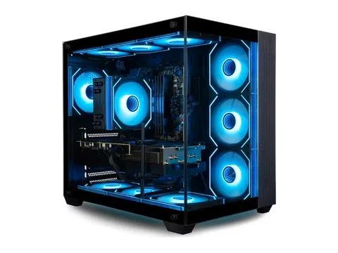 Panorama XL RTX 5080 Gaming PC Desktop - AMD Ryzen 7 9800X3D Processor, 32GB DDR5 RAM, 2TB NVMe PCIe SSD, WiFi + BT, KB&M, HDMI, Windows 11 Pro - Best 2025 RGB Prebuilt Tower Computer for Gamers