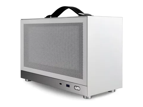 Empowered PC LAN Gaming Desktop (8.1L Small & Light, RTX 5080 16GB, Intel 24-Core Ultra 9 285K, 32GB DDR5 RAM, 2TB Gen4 NVMe SSD, WiFi 6E + BT, Windows 11 Pro) Best Mini ITX SFF Computer (White)