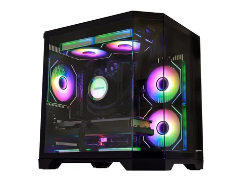 Hoengager Gaming PC AMD Ryzen 7 7800X3D 4.2 GHz, RTX 5060 8GB, 32GB DDR5 RAM, 2TB SSD, 850W PSU, Software-Controlled ARGB, Windows 11 -Ocean of Park
