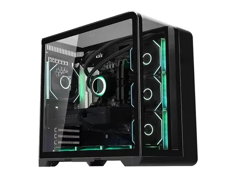Hoengager Astral Plus Gaming PC -AMD Ryzen 7 9700X 3.8 GHz-RTX 5070 12GB-32GB DDR5 RAM-1TB PCIe and 1TB SATA SSD-Software-controlled ARGB -Windows 11