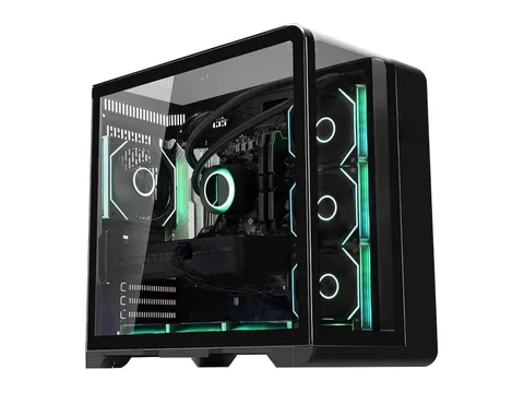 Hoengager Astral Plus Gaming PC -AMD Ryzen 7 9700X 8-Core 3.8 GHz-RX 9070 XT GDDR6, 32GB DDR5 RAM-1TB PCIe +1TB SATA SSD -WIFI, Bluetooth-Windows 11