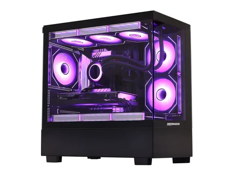 Hoengager Gaming PC Intel Core i5-12600KF 10-Core 3.7 GHz, Radeon RX 9060 XT 16GB, 32GB DDR5 RAM,1TB PCIe and 1TB SATA SSD, Windows 11