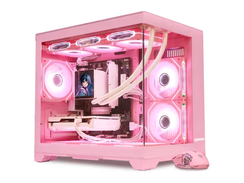 Hoengager Gaming PC -AMD Ryzen 7 9800X3D, Radeon RX 9070 GRE 12G, 32GB DDR5, 2TB SSD, 850W PSU, RGB FUSION 2.0, 360 LCD Screen AIO, Win 11 - Pk