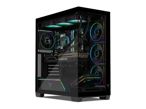 YEYIAN Gaming PC. AMD Ryzen 7800X3D, NVIDIA RTX 5070, 360mm AIO, 2 TB NVMe, 32GB DDR5, 850W, Windows 11 Home. Model YPA-AX780DC-5701U