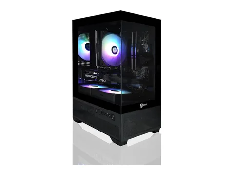 AVGPC Mini-X Gaming PC - Intel I5 11400F up to 4.4 GHz, GeForce RTX 5060 8GB VRAM, 16GB RAM, 1TB M.2 NVMe SSD, Windows 11 Home Black