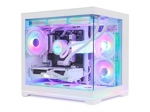 Hoengager Gaming PC AMD Ryzen 7 9800X3D, GeForce RTX 5070 Ti 16GB, 32GB DDR5, 1TB M.2 SSD, 850W PSU, 360 AIO RGB Liquid Cooler -RGB Fusion 2.0, Win 11