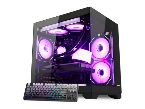 Hoengager Gaming PC AMD Ryzen 7 5700X 8-Core 3.4 GHz, RTX 5060 8GB, 32GB DDR4 RAM,1TB PCIe SSD, WIFI with Bluetooth Windows 11 Prebuilt Computer
