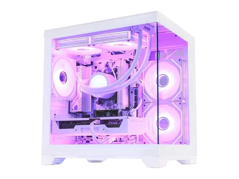 Hoengager Gaming PC AMD Ryzen 7 8700F -Radeon RX 9060 XT 16GB-32GB DDR5 RAM- 2TB SSD-Liquid Cooler- 650W PSU -Software-Controlled ARGB-Windows 11