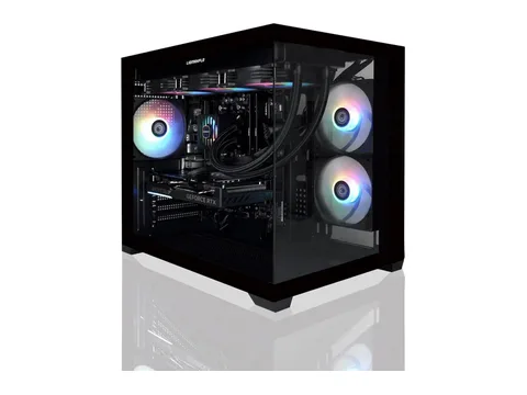 AVGPC Hellfire Gaming PC AMD Ryzen 5 9600X; GeForce RTX 5070 12GB; 16GB DDR5 RAM; 1 TB NVME M.2 SSD; 360mm AIO Liquid Cooler; ARGB Fans; WiFi/AC ; Dual Chamber Case; Windows 11 Home