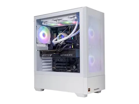 PowerSpec G757 Gaming PC AMD Ryzen 7 9800X3D 4.7GHz Processor, NVIDIA GeForce RTX 5080 16GB GDDR7, 32GB DDR5-6000 RAM, 2TB NVMe, WiFi 6 (802.11ax), Bluetooth 5.3, Liquid Cooling, Windows 11 Home