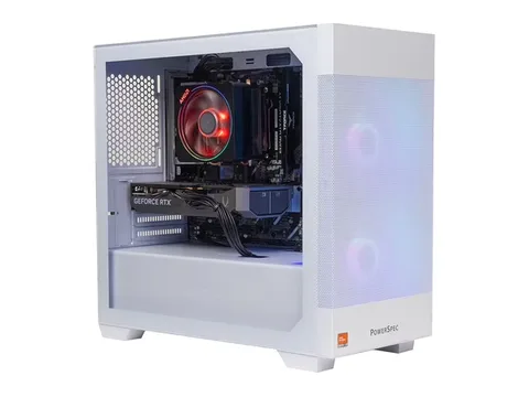 PowerSpec G528 Gaming PC AMD Ryzen 5 7500X3D 4.0GHz Processor, NVIDIA GeForce RTX 5060 8GB GDDR7, 16GB DDR5-6000 RAM, 1TB NVMe, WiFi 6 (802.11ax), Bluetooth 5.3, Windows 11 Home
