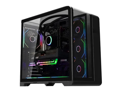 Hoengager Astral Plus Gaming Desktop -AMD Ryzen 7 9800X3D 5.2 GHz- RX 9060 XT 16GB -16GB DDR5 RAM-1TB PCIe SSD -Software-controlled ARGB -Windows 11