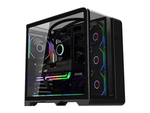 Hoengager Astral Plus Gaming PC -AMD Ryzen 7 9700X 3.8 GHz-RTX 5060 Ti 8G -16GB DDR5 RAM-1TB PCIe and 1TB SSD-Software-controlled ARGB -Windows 11