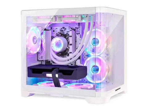 Hoengager RTX 5070 12GB Gaming PC -AMD Ryzen 7 7800X3D 4.2GHz, 16GB DDR5, 1TB PCIe SSD, Liquid Cooler, Software-Controlled ARGB, Windows 11-Poseidon