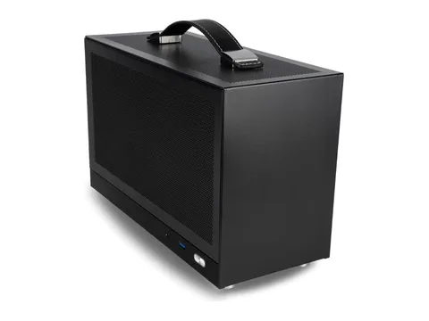 LAN Gamer RTX 5070 12GB, 20-Core Intel Ultra 7 265, 32GB DDR5 RAM, 1TB Gen4 NVMe SSD, 8.1L Mini ITX SFF Desktop w/Windows 11 Pro, 3-Year Warranty, RGB Keyboard+Mouse, Internal Wi-Fi 6E (Black)