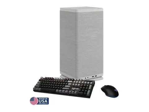Gigatech Gaming Aura 3 Desktop PC Bundle - Ryzen 5 5500, RTX 5050, 16GB DDR4, 2TB SSD, RGB, Windows 11, Wi-Fi, Monitor