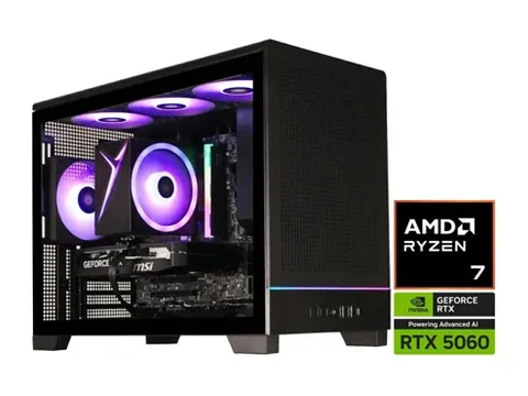 STORMCRAFT Gaming PC VIPER AMD Ryzen 7 8700F NVIDIA GeForce RTX 5060 1TB SSD 16GB DDR4 3200MHz RGB Windows 11 Home - VI8700FBB-560N1