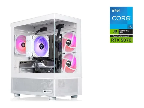 Thermaltake LCGS NE i1470-V170S R4 Gaming Desktop (Intel Core i5-14400F, NVIDIA GeForce RTX 5070, 32GB DDR4 3200Mhz Memory, 1TB NVMe M.2, 850W PSU, Wifi, Windows 11) N17S-B76R-570-LCS