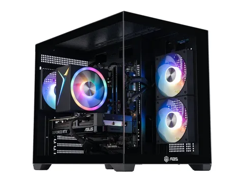 ABS Flux II Aqua Gaming PC Powered by Asus - Windows 11 - Intel Core i7-14700F - GeForce RTX 5070 12GB - DLSS 4 - 32GB DDR5 6000 - 1TB M.2 SSD