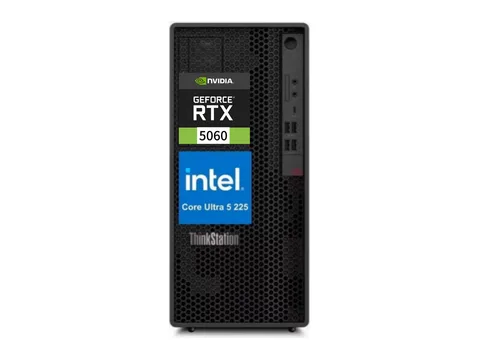 Lenovo ThinkStation P2 Gen 2 Workstation ,Intel Core Ultra 5 225,NVIDIA GeForce RTX 5060,16 GB DDR5 512 GB SSD,,Windows 11 Pro- Tower