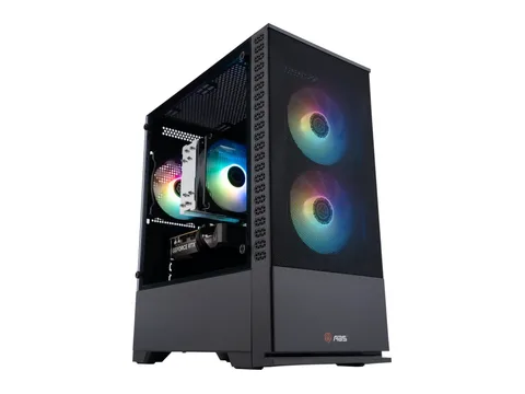 ABS Cyclone Aqua Gaming PC - Windows 11 - Intel Core i7-14700F - GeForce RTX 5060 - DLSS 4 - 16GB DDR4 3200 - 1TB M.2 SSD
