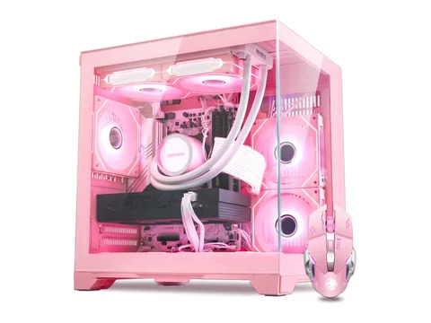 Hoengager Gaming PC - AMD Ryzen 7 5700X 3.4GHz, GeForce RTX 5070 12GB, 32GB DDR4 RAM, 3TB SSD, 240 AIO, 650W PSU, Software-controlled ARGB, Windows 11