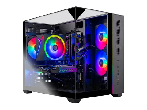 Skytech Gaming Crystal Gaming PC, Intel i5 14400F 2.5GHz, NVIDIA RTX 5060 Ti 8GB VRAM, 1TB Gen4 NVMe SSD, 16GB DDR4 RAM 3200, 650W GOLD PSU, Wi-Fi 5, Windows 11, Desktop