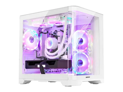 Hoengager Poseidon Gaming PC -AMD Ryzen 7 7800X3D 4.2GHz, GeForce RTX 3060 12G, 32GB DDR5, 1TB SSD, Luqid Cooler, Software-Controlled ARGB, Windows 11