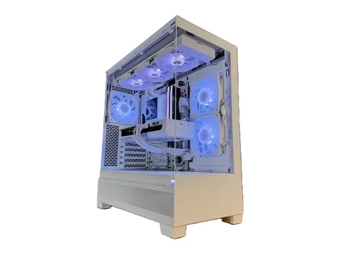 Elite Gaming PC SNOWXT, AMD Ryzen 7 9800 X3D, AMD Radeon RX 9070 XT , 32GB DDR5, 2TB SSD, Windows 11 Pro Gaming PC