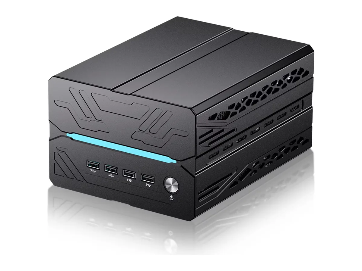 Thdeukoty Gaming Pc Core i5-12400F, 32GB DDR5 RAM 1TB NVMe SSD, Mini Computer with RTX 3060 12G Desktop GPU, WiFi 7, BT5.4, Four-Fan Cooling, Quad Display for Gaming/Design/Office