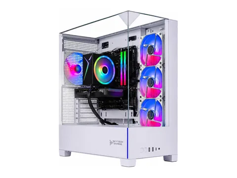 Skytech Gaming Archangel 5 Gaming PC, AMD Ryzen 7 8700F 4.1GHz, NVIDIA RTX 5060 Ti 8GB VRAM, 1TB Gen4 NVMe SSD, 32GB DDR5 RAM 6000, 750W GOLD PSU, Wi-Fi 5, Windows 11, Desktop