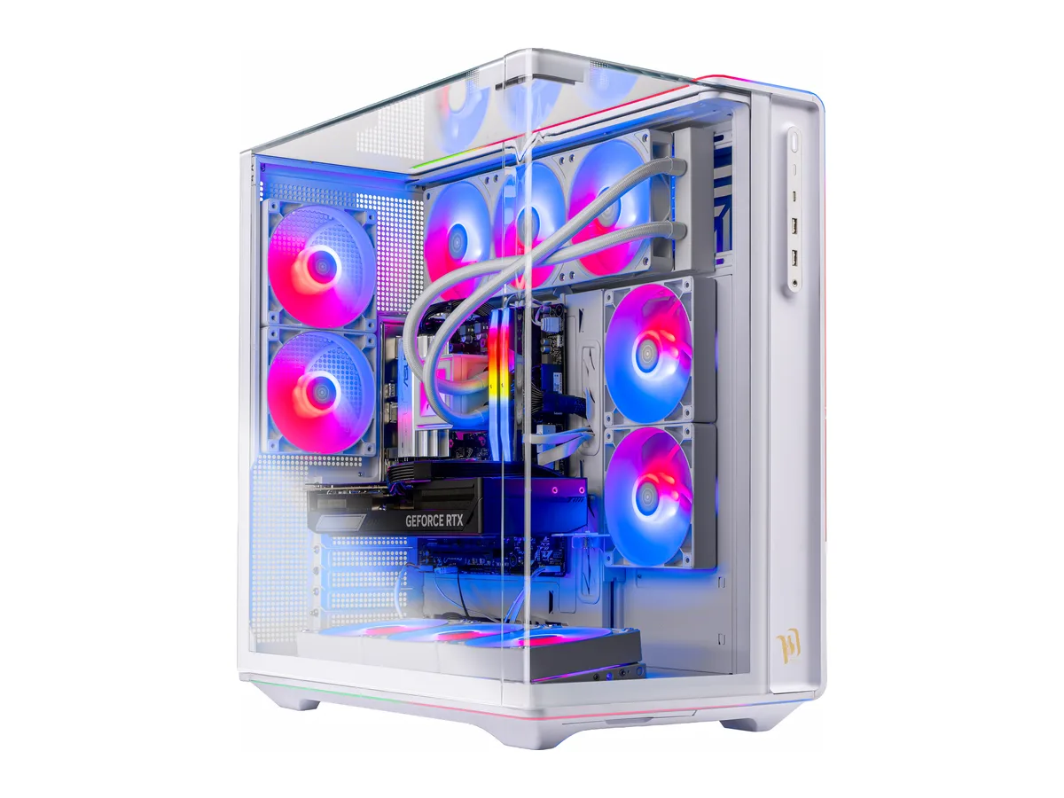 Skytech Gaming Prism 5 Gaming PC, AMD Ryzen 7 9850X3D 4.7GHz, AMD RX 9070XT 16GB VRAM, 2TB Gen4 NVMe SSD, 32GB DDR5 RAM 6000, 850W GOLD ATX 3 PSU, 360 ARGB AIO , Wi-Fi 5, Windows 11, Desktop