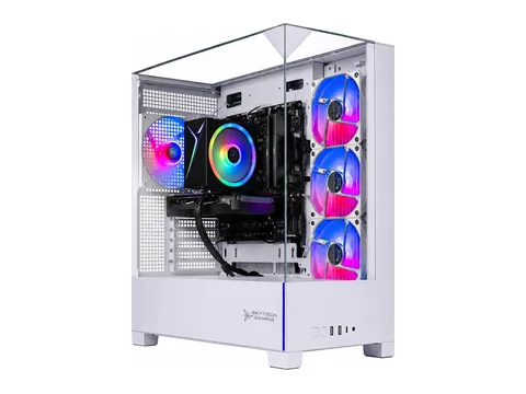Skytech Gaming Archangel 5 Gaming PC, AMD Ryzen 7 8700F 4.1GHz, NVIDIA RTX 5060 Ti 8GB VRAM, 1TB Gen4 NVMe SSD, 16GB DDR5 RAM 6000, 750W GOLD PSU, Wi-Fi 5, Windows 11, Desktop