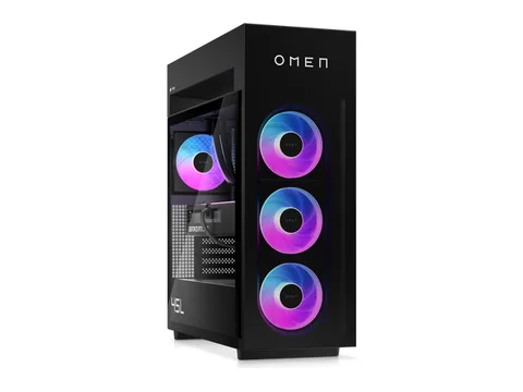 OMEN MAX 45L Gaming Desktop PC GT23-0060, AMD Ryzen 7 9800X3D, NVIDIA GeForce RTX 5070 TI, 32GB DDR5, 1TB PCIe NVMe, Microsoft Windows 11 Professional