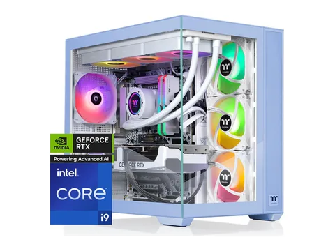 Thermaltake LCGS View i1470TH-380 Gaming Desktop (Intel Core i9-14900KF, ToughRam 32GB DDR5 6400MT/s RGB Memory, NVIDIA GeForce RTX 5070 Ti, 2TB...