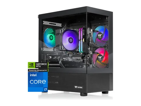 Thermaltake LCGS View i1470-170 Gaming Desktop (Intel Core i7-14700F, ToughRam 32GB DDR5 6000MT/s RGB Memory, NVIDIA GeForce RTX 5070, 1TB NVMe...